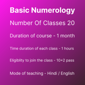 Basic Numerology Course